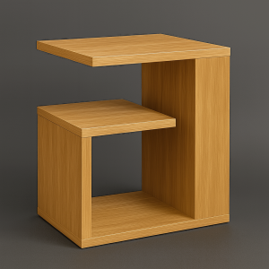 Geo Oak Side Table