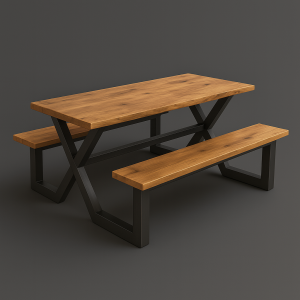 Crossfield Outdoor Bench