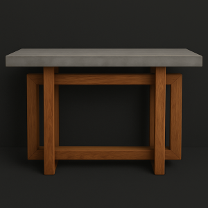 Cast Cross Console Table