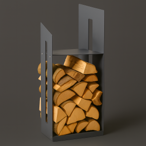 Vertical Steel Firewood Holder
