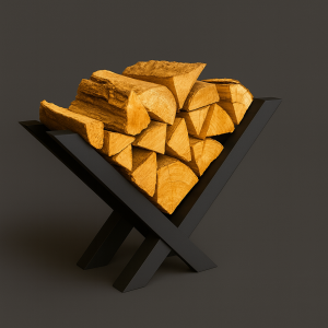 CrossLeg Firewood Holder
