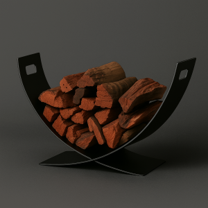 Crescent Cross Firewood Holder